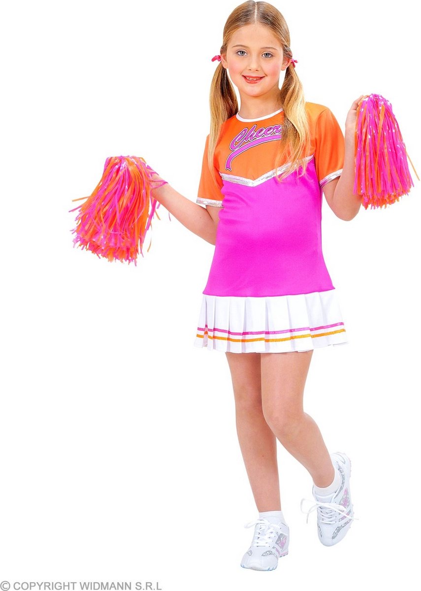 Cheerleader Kostuum | Cherry Cheer Cheerleader Kind | Meisje | Maat 158 | Carnaval kostuum | Verkleedkleding